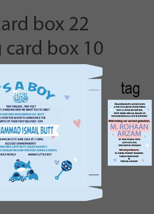 Baby Birth Announcement Boxes in Pakistan | Customized Methai & Sweet Boxes – Lowest Price