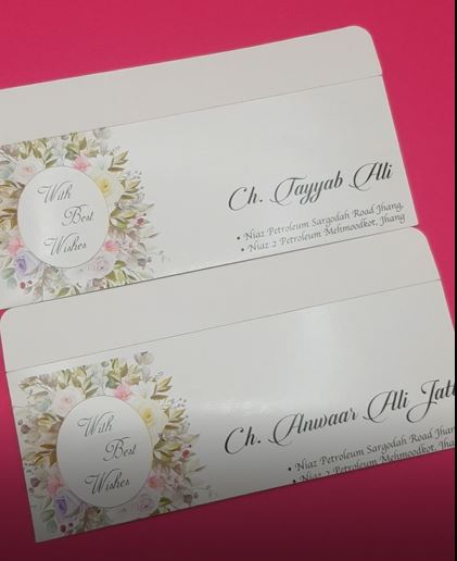 Customized Wedding Money Envelope