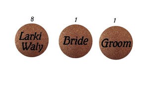 Customized Wedding Badges