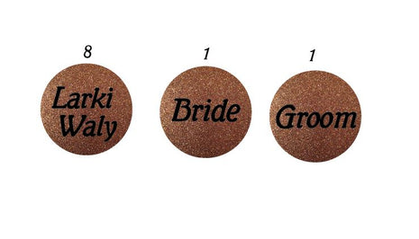 Customized Wedding Badges
