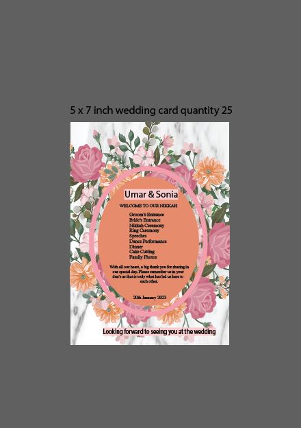 Customized Wedding Cards