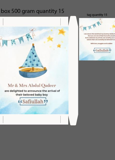 Baby Birth Announcement Boxes in Pakistan | Customized Methai & Sweet Boxes – Lowest Price