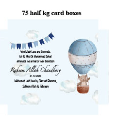 Baby Birth Announcement Boxes in Pakistan | Customized Methai & Sweet Boxes – Lowest Price