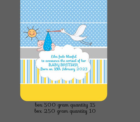 Baby Birth Announcement Boxes in Pakistan | Customized Methai & Sweet Boxes – Lowest Price