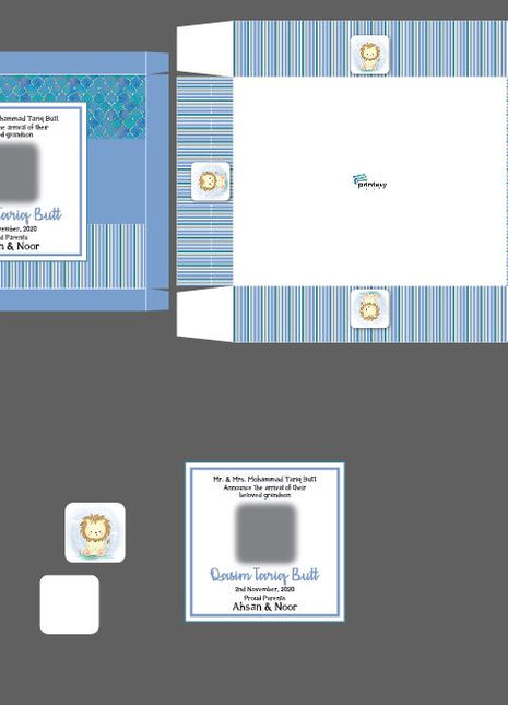 Baby Birth Announcement Boxes in Pakistan | Customized Methai & Sweet Boxes – Lowest Price