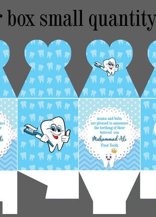 Customized First Tooth Goody Boxes – Elegant Packaging for Your Baby’s Precious Milestone