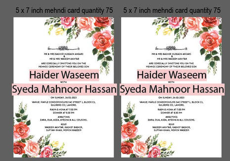 Customized Wedding Cards