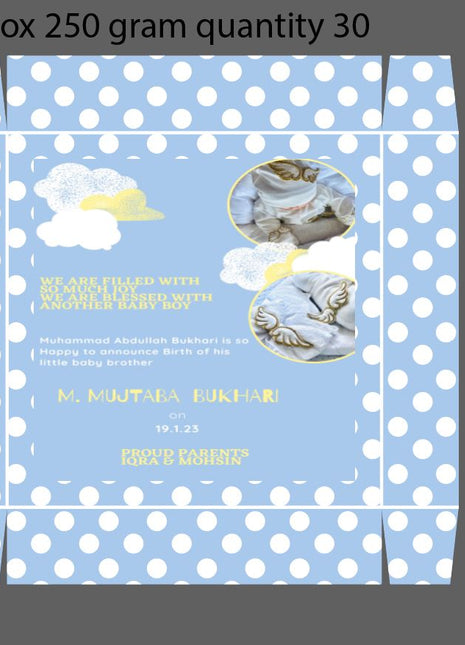 Baby Birth Announcement Boxes in Pakistan | Customized Methai & Sweet Boxes – Lowest Price