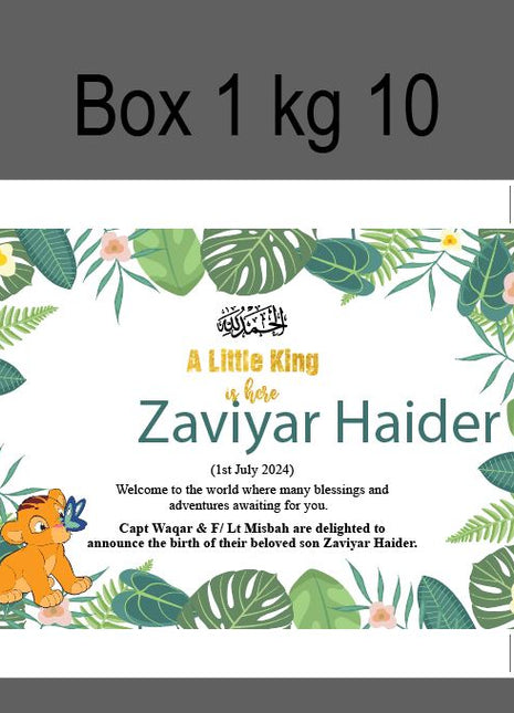 Baby Birth Announcement Boxes in Pakistan | Customized Methai & Sweet Boxes – Lowest Price