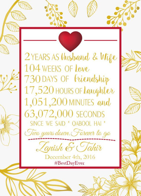 Anniversary Frame