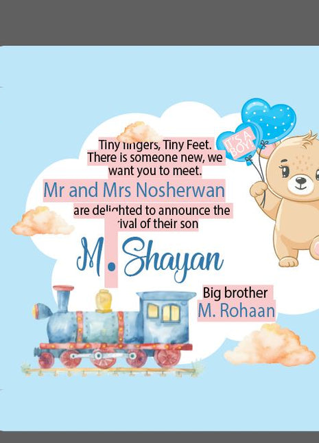 Baby Birth Announcement Boxes in Pakistan | Customized Methai & Sweet Boxes – Lowest Price