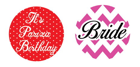 Customized Wedding Badges