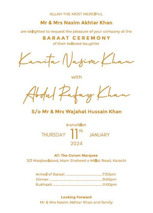 Customized Wedding Cards