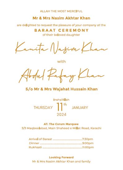 Customized Wedding Cards