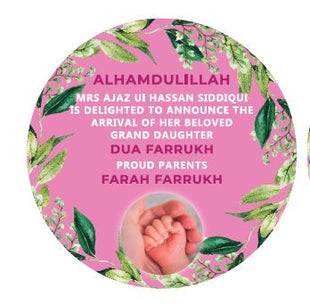 Premium Birth Announcement Tin Boxes – Custom Printed Baby Arrival Gifts & Methie Boxes in Pakistan