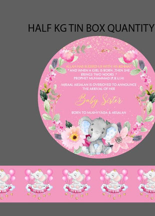Premium Birth Announcement Tin Boxes – Custom Printed Baby Arrival Gifts & Methie Boxes in Pakistan