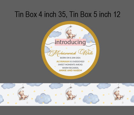 Baby Birth Announcement Boxes in Pakistan | Customized Methai & Sweet Boxes – Lowest Price