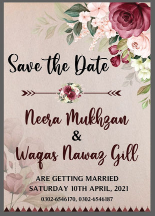 Customized Wedding Cards