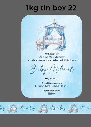Baby Birth Announcement Boxes in Pakistan | Customized Methai & Sweet Boxes – Lowest Price