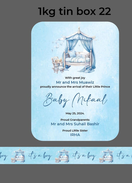 Baby Birth Announcement Boxes in Pakistan | Customized Methai & Sweet Boxes – Lowest Price