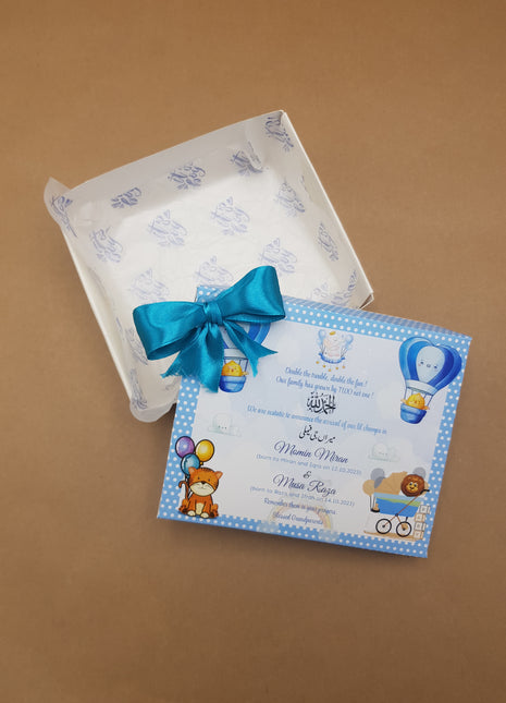 Baby Birth Announcement Boxes in Pakistan | Customized Methai & Sweet Boxes – Lowest Price