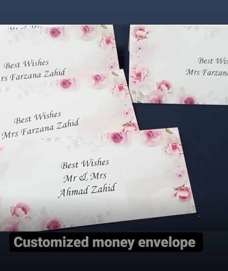 Customized Wedding Money Envelope