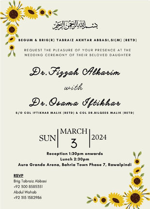 Customized Wedding Cards