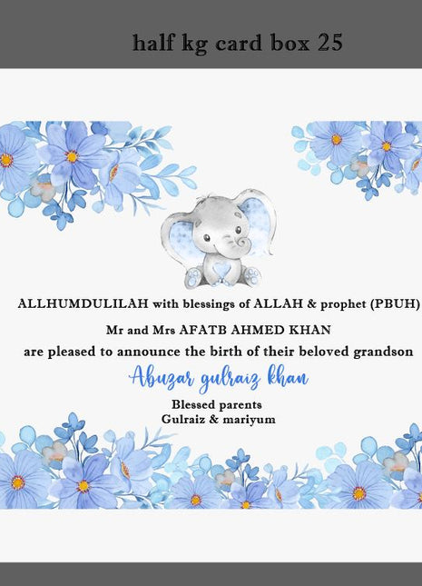 Baby Birth Announcement Boxes in Pakistan | Customized Methai & Sweet Boxes – Lowest Price