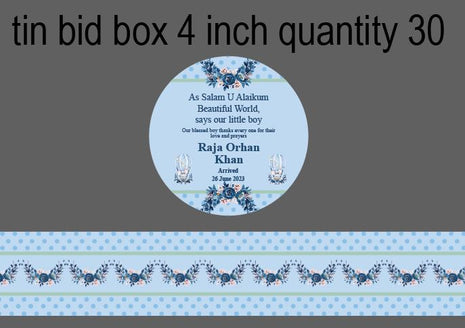 Baby Birth Announcement Boxes in Pakistan | Customized Methai & Sweet Boxes – Lowest Price