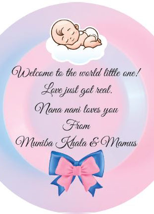 Premium Birth Announcement Tin Boxes – Custom Printed Baby Arrival Gifts & Methie Boxes in Pakistan