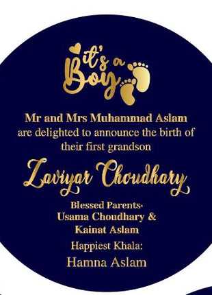 Baby Birth Announcement Boxes in Pakistan | Customized Methai & Sweet Boxes – Lowest Price