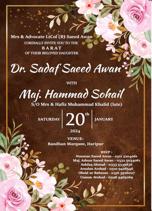 Customized Wedding Card