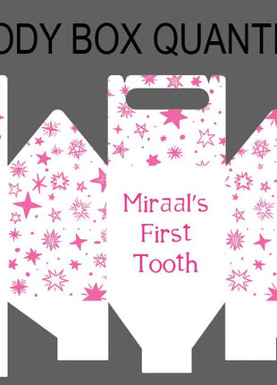 Customized First Tooth Goody Boxes – Elegant Packaging for Your Baby’s Precious Milestone