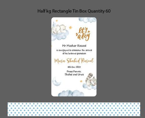 Baby Birth Announcement Boxes in Pakistan | Customized Methai & Sweet Boxes – Lowest Price