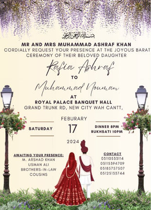 Customized Wedding Card