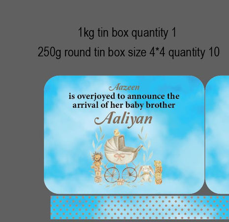 Baby Birth Announcement Boxes in Pakistan | Customized Methai & Sweet Boxes – Lowest Price