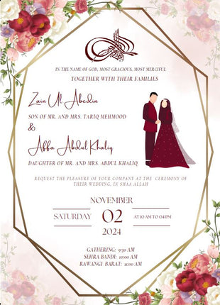 Customized Wedding Card
