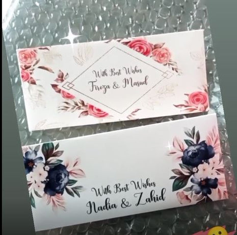 Customized Wedding Money Envelope