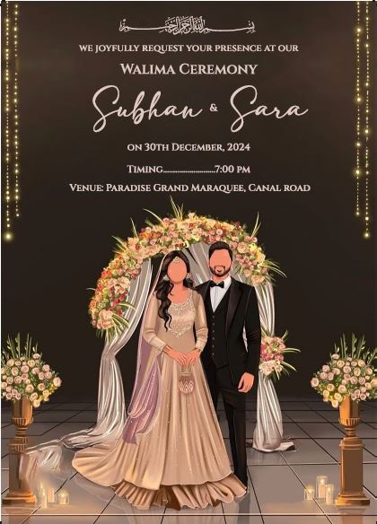 Customized Wedding Card