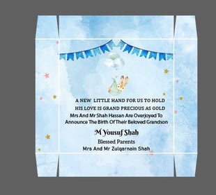 Baby Birth Announcement Boxes in Pakistan | Customized Methai & Sweet Boxes – Lowest Price