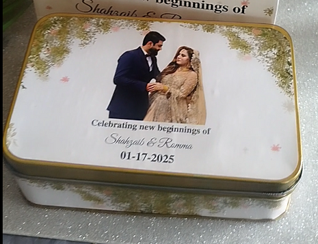 Customized Tin Bid Boxes in Pakistan – Affordable Wedding & Nikkah Gift Packaging | Printasy Pakistan