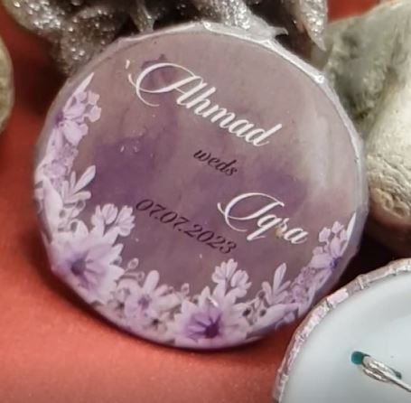 Customized Wedding Badges