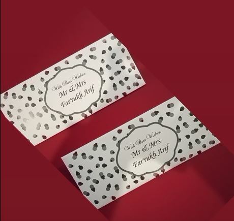 Customized Wedding Money Envelope