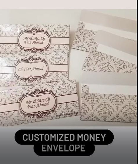 Customized Wedding Money Envelope