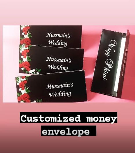 Customized Wedding Money Envelope