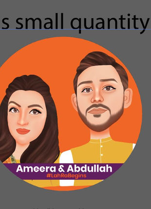 Customized Wedding Badges