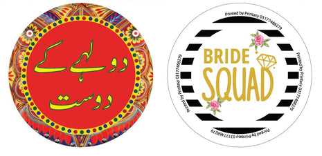 Customized Wedding Badges