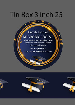 Graduation Tin Bid Box