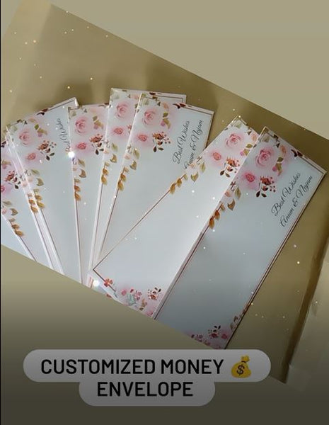 Customized Wedding Money Envelope