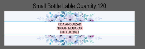 Customized Wedding Bottle Lable